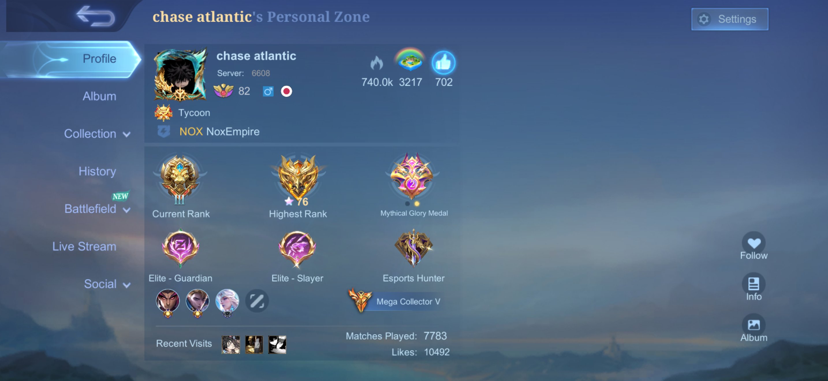 ‼️⭐️Mega Collector V with a Huge Number of Event Skins | Tons of Premium Skins 🌟‼️, Sale, Rank: Legend, Level: 82, Winrate: 50%, Heroes: 120, Skins: 460