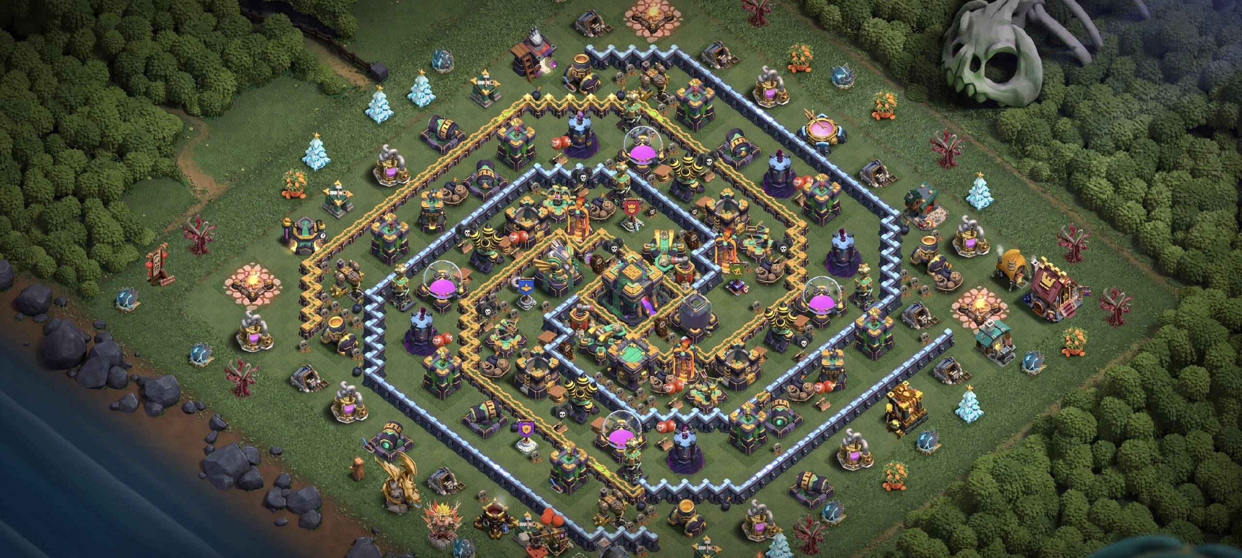 🟥⬛🛑14 TH 🛑⚫128 LVL 🛑⚫HEROES 35/40/27/31/30 🛑⚫GMAIL 🛑 GEMS 752 ⚫ 6 BUILDERS 🛑⬛🟥, 14 TH Main Village, 9 TH Builder