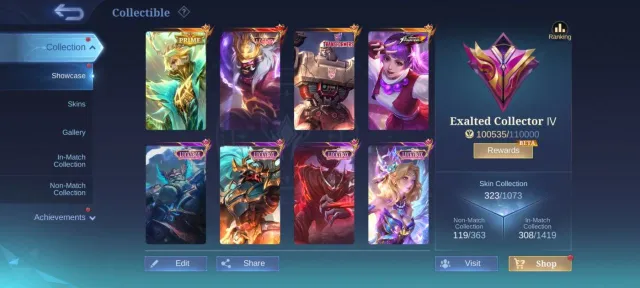 legend Franco>KOF Guin>Prime transfer Granger>LUCKY Lunox Hayabusa Franco alpha Chang Epic recall, Продажа, Ранг: Мифический, Уровень: 106, Процент побед: 55%, Герои: 131, Облики: 323