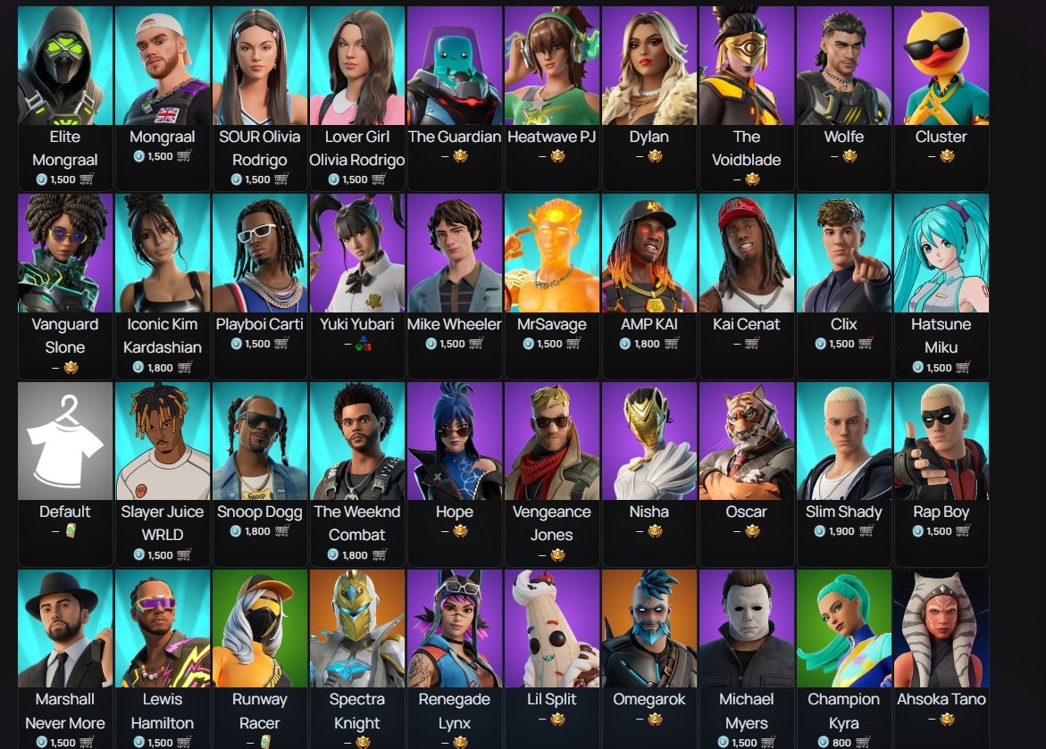 ACCOUNT FORTNAY EXCLUSIVE, Sale, skins 308