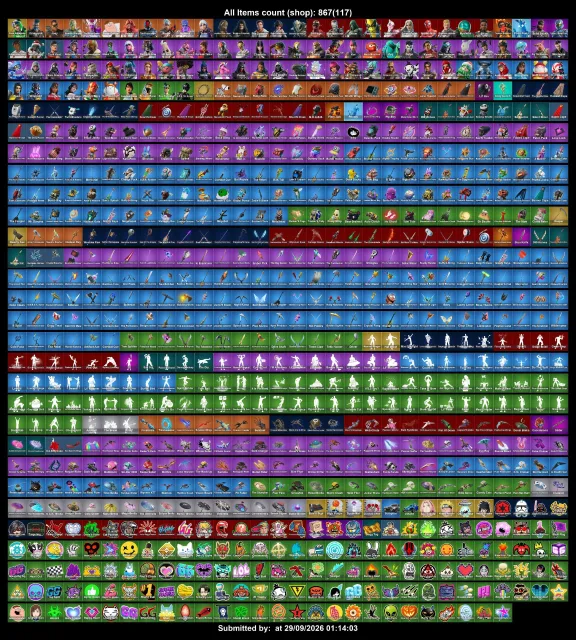 [PC/PSN/XBOX] 100 Skins | FNCS Renegade | Omegarok | Joey | Spectra Knight, Verkauf, Skins 100
