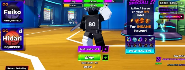 🌸316 lucky style + 263 lucky ability spins🌸Lead feet ◼️ OG HAKKA◼️ OG Hidari OG Feiko fast! no mail, Accounts