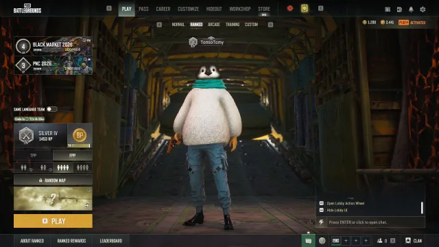🔥 PUBG PC Lv.117 | Winter Eclipse MP5K | 💰 1700+ G-Coin | 2600+ Credits | 🏆 PNC 2026 Pan, Есть BATTLEGROUNDS Plus
