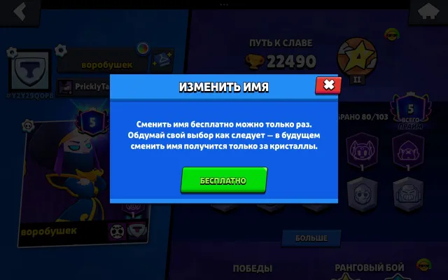 The coolest old one is like Old BP Gavs🤩🤩🤩🤩🤩 there is a change in the nickname, trophies 22490, brawlers 80, primes 5