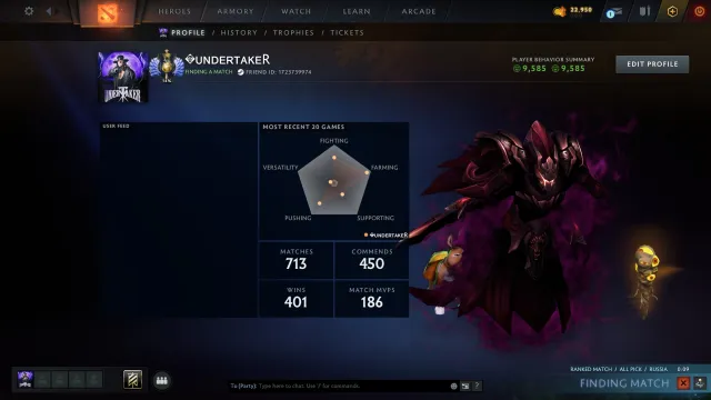 ✅【 DIVINE | 4648 MMR 】✅ ®️ 14 TOKENS ®️ 🎯 MAINPOOL 🏆 FULL ACCESS, Sale, 4648 MMR, 9585 integrity, 9585 politeness, 714 matches, 750 hours