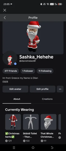 Nice account for Roblox for you Iceman, Sale, Voice chat: Yes