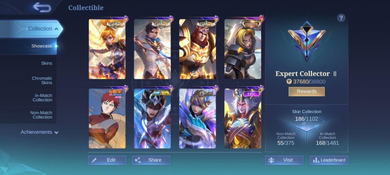 collector Natalia❤️27 deluxe❤️EPIC valir➤Nana➤ Gusion➤Carmila➤Gaara Vale emblem Max❤️, Sale, Rank: Mythic, Level: 69, Winrate: 48%, Heroes: 102, Skins: 186