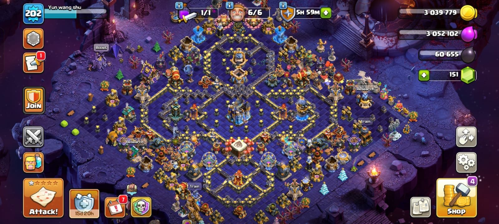 TH18 MAX DEFENSE & WALL🏆 LEGENDARY COSMIC SCENERY 🏆 DRAGON SCENERY 🏆 11× epic🏆 71-95-51-62-38-6, 18 TH Main Village
