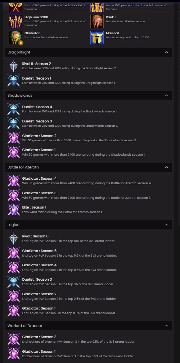 🔥50%OFF🔥Personal Rare PvP Account |Rank 1|11x Glad| Tier 3 Sets|2010-2024🔥🎁 Bonuses🎁, 80 level, Night Elf, Rogue