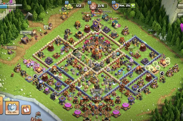 16 TH 🛑237 LVL🛑 👷6 builders👷 👑HEROES👑【87/91/68/70/45/12】, 16 TH Home Village, 10 TH Builder