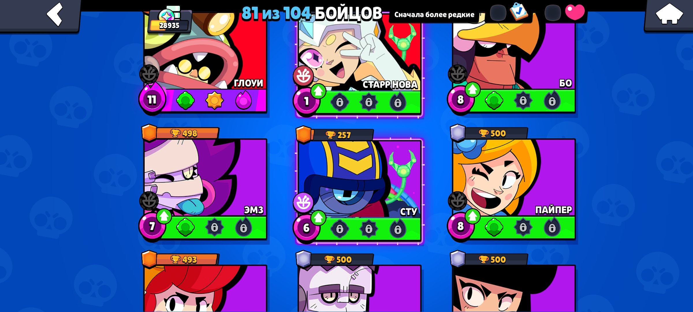 ⭐⭐⭐⭐⭐ TOP AK MANY SKINS AND LEGI YEAR AKA 2020⭐⭐⭐⭐⭐, trophies 28935, brawlers 81, primes 7
