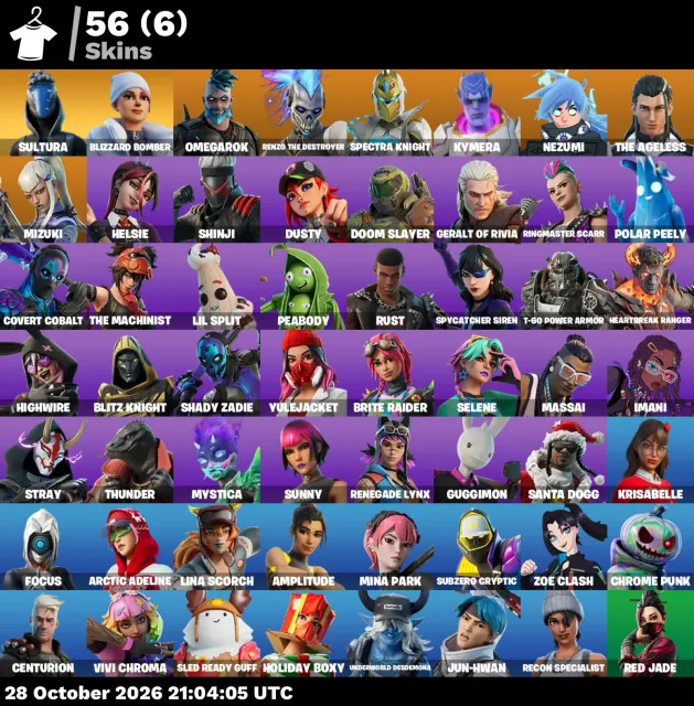 💦⟨⟨ 𝗙𝗼𝗿𝘁𝗻𝗶𝘁𝗲 ⟩⟩💦💎⟨⟨ ІНВЕНТАР НА 20.000 V-Bucks ⟩⟩💎🌌 ПОВНИЙ ДОСТУП ДО АККАУНТУ🌌💦, Продаж, скіни 56