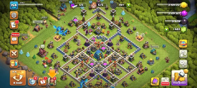 ⚡ AUTO DELIVERY 🎱 WITH EMAIL 🎱 95% FULL 12 TH 🎱 HEROES 64/64/40/40/8 🎱 3 HERO SKINS 🎱, 12 TH Home Village, 6 TH Builder