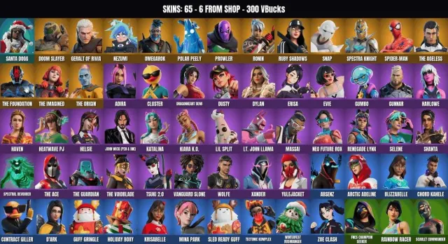[PC/XBOX] 65 skins🔥Kсандр🔥Unyielding Knight🔥Style🔥The Origin🔥Rage, Sale, skins 65