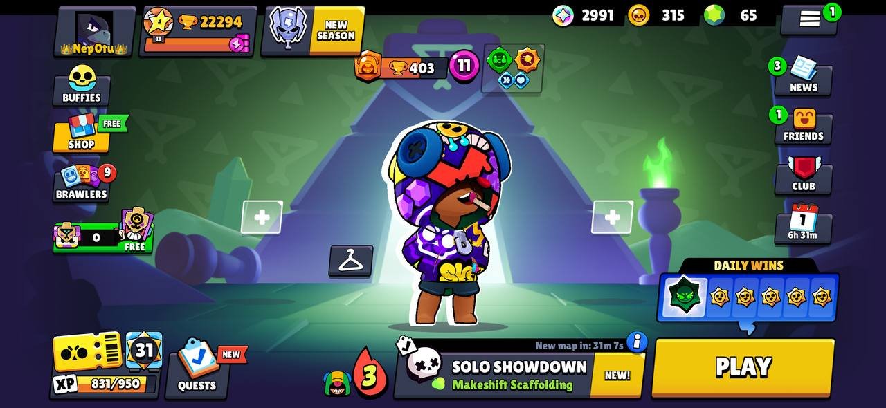 💎22 к💎, 71 бравлер, 4 леги, 7 11 сил + 4 гипера, 90 + скинов, описание👇, trophies 22000, brawlers 71
