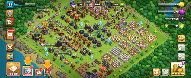 V💎188LVL💎17TH💎HEROES 50/51/51/54/31💎94GEMS💎SCREENS💎, 17 TH Home Village, 10 TH Builder Base