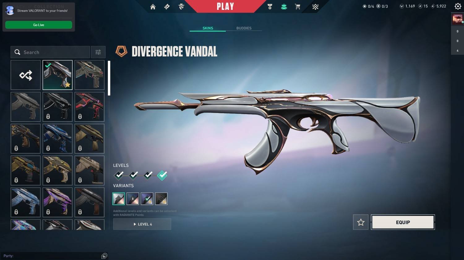 🔫 Recon Balisong, ❄️ Cryostasis Vandal, ✨ Divergence Vandal & More • 🌍 EU/Turk • 📧 Email Changeable, Sale, Bronze 3, Agents: 13, Skins: 5