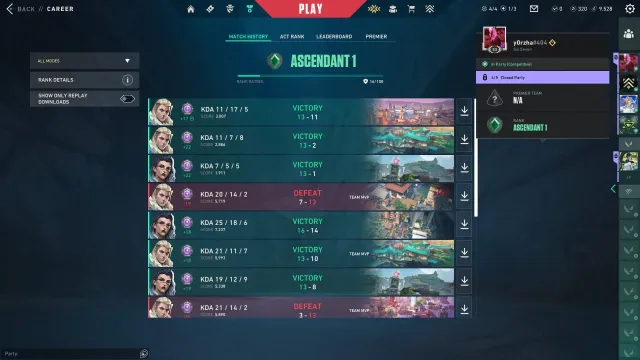 320RP | RANK-ASC1 | KD 1.4 | PICK-ASC 3 | Needs Riot Mobile, Sale, Bloom 1, Agents: 17, Skins: -1