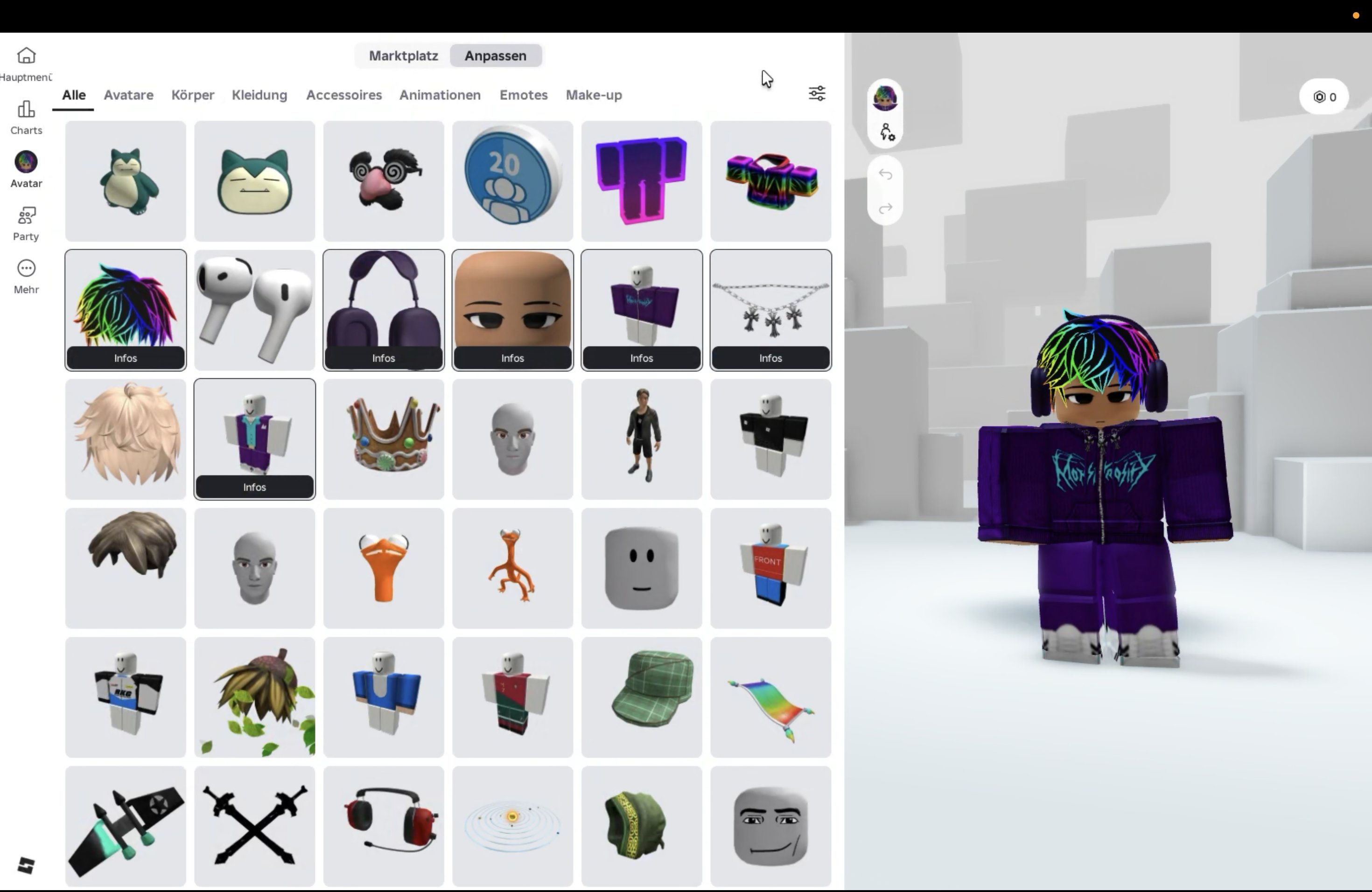 🎮 ROBLOX ACCOUNT | 2024 | 9841 R$ TOTAL ROBUX, Sale, Voice chat: No