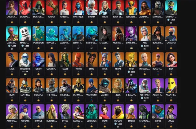 🔥 INFINITE V-BUCKS (STW FOUNDER) + 103 SKINS | MIDAS | DEADPOOL | IRON MAN, Sale, skins 104