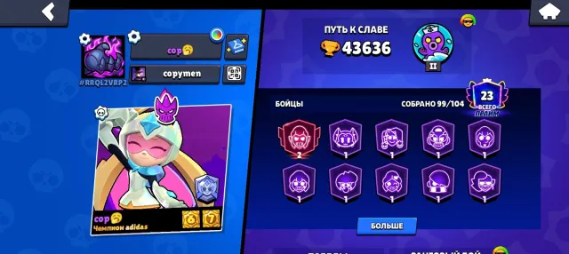 I am selling an account, trophies 44000, brawlers 99, primes 23