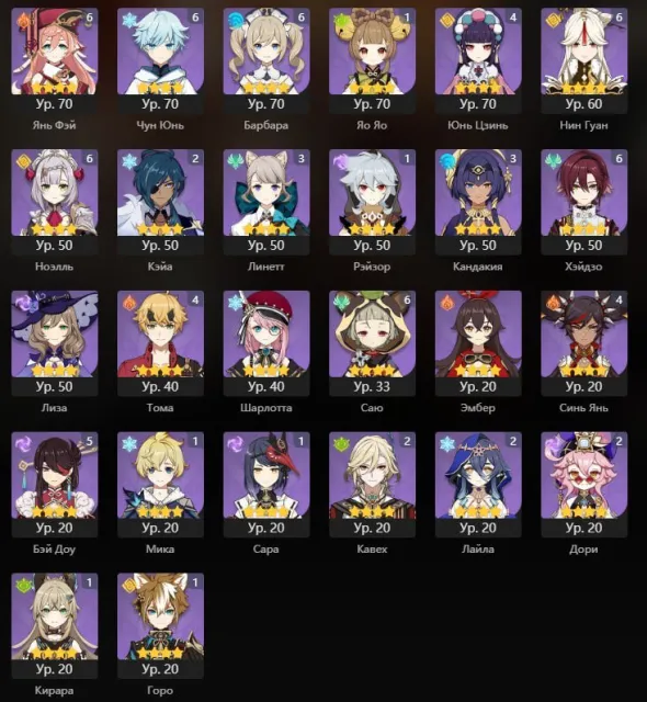 🎀31 leg🎀Traveler C1🎀Kazuha C1🎀Saino C1🎀Lynette🎀Neuvilette🎀Eula🎀Raiden🎀Ayato🎀Nahida🎀Yae Miko🎀, Any platform, Email linked, Lumine, Levelled up, AR 58, Event 17, Standard 14