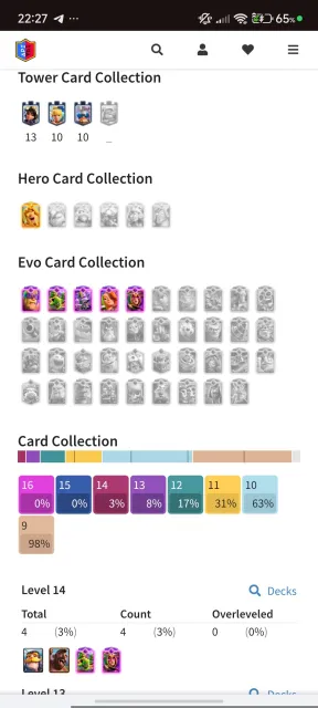 🍄42 Pina🍄 🟣5 𝗘𝗩𝗢🟣 🕊️4 Level 16🕊️ 💒2 TOWERS💒 ✅AUTOMATIC DELIVERY✅, Arena 23, Level 38, 9200 trophies, 121 cards, 20 legendaries, Available