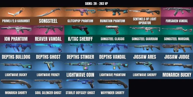 Diamond 3 💎 28 skin 🎯 2 knife💎Phantom "Yıkım"💎Operator "Işık Bekçisi"💎Şarkı söyleyen çelik💎Glitch, Satış, Elmas 3, Ajanlar: 17, Skinler: 28