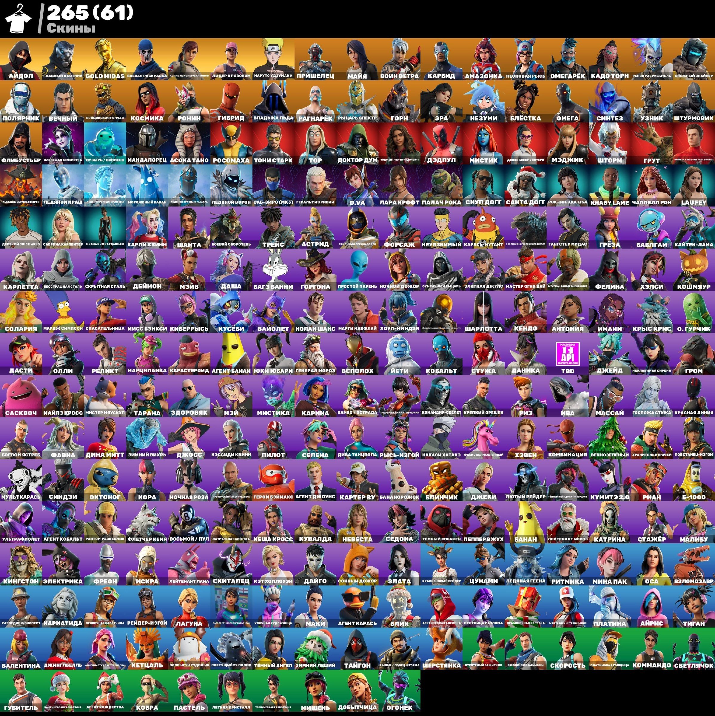 An account with an icon for sale and MAIL CHANGE, Sale, skins 252