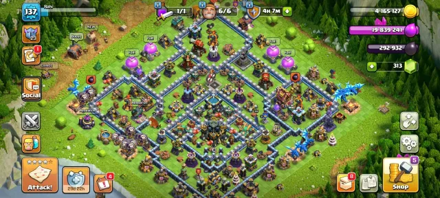 TH 17 Max~heros-58/73/33/20~All Equipment~Name Change Free~2× Hero Skin~Connect To Buyer Mail, 17 TH Родной Деревни, 7 TH Строителя