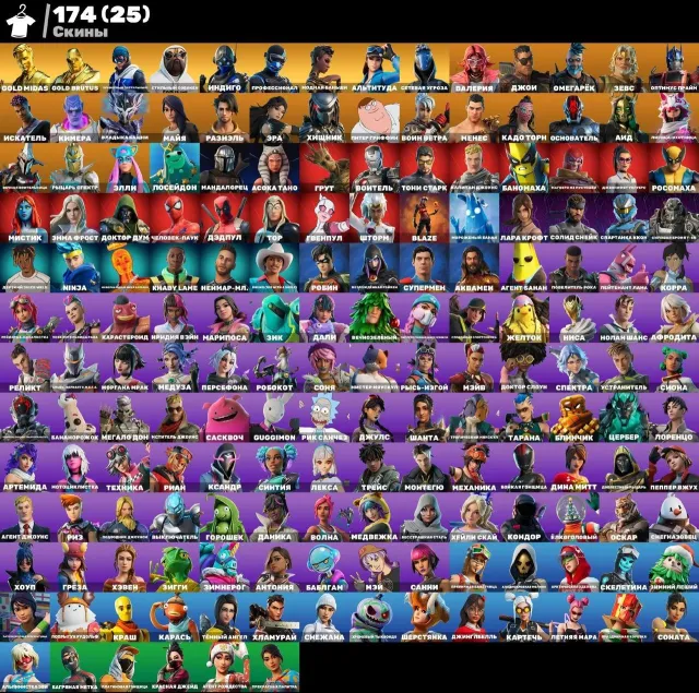 ✅MAIL CHANGE✅ 💫PS Exclusives💫 🤡You're going to laugh.Lara Croft💫 👑Midas Fat acc, Sale, skins 174