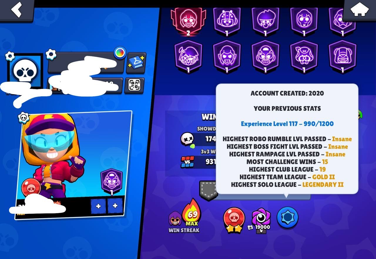 mc winner acc legendary 2 pl, trophies 54000, brawlers 104, primes 25