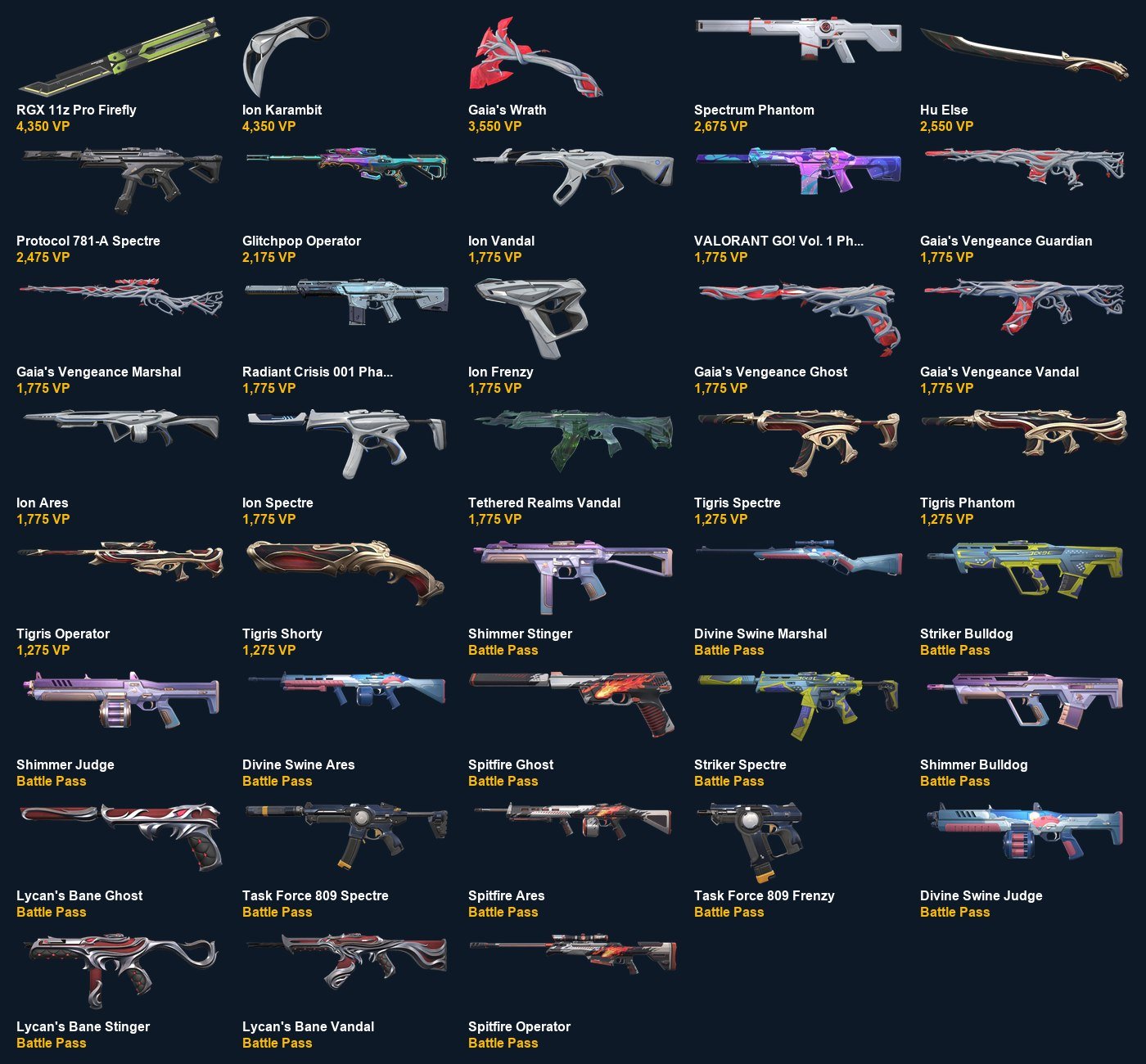 VA3664 EU EU | 42 LVL | RGX 11z Pro Firefly+Ion Karambit+Gaia's Wrath+Gaia's Vengeance Vandal, Sale, Ranked unlocked, Agents: 11, Skins: 38