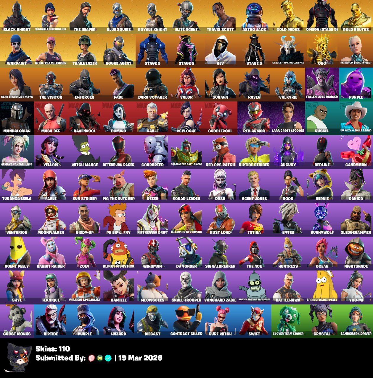 PC FA 105 skins Black Knight | Travis Scott, Sale, skins 105