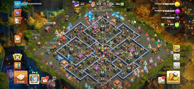 Clash of Clans | TH17 | LVL 177, 17 TH Home Village, 8 TH Builder