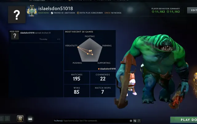 🔥 Compte Dota 2 | Comportement 11182 | Trophées 22 | MMR 2565 Fiabilité 20-38% Email original, Vente, 2565 MMR, 11182 comportement, 11182 politesse, 195 matchs, 145 heures