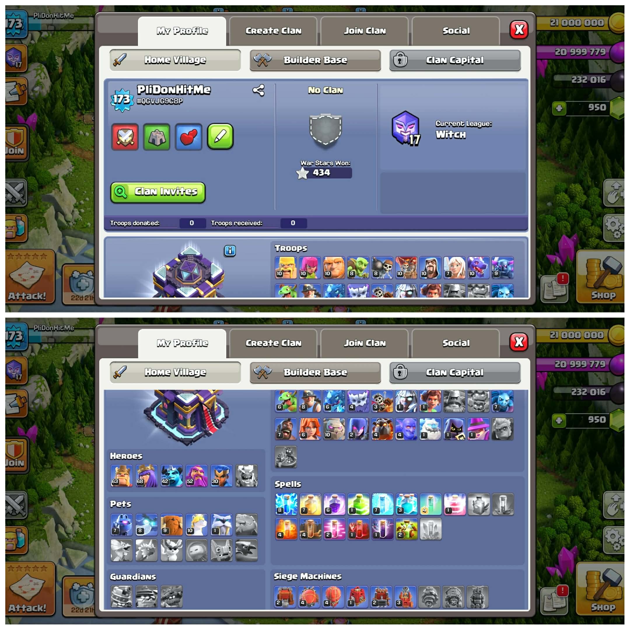 TH 15 👑WALL MAX🔰STRONG LEVEL DEFENCE,STRONG HERO👑(BK63,AQ68,MN42,GW52,RC30)🔰173 XP✨, 15 TH Main Village, 8 TH Builder