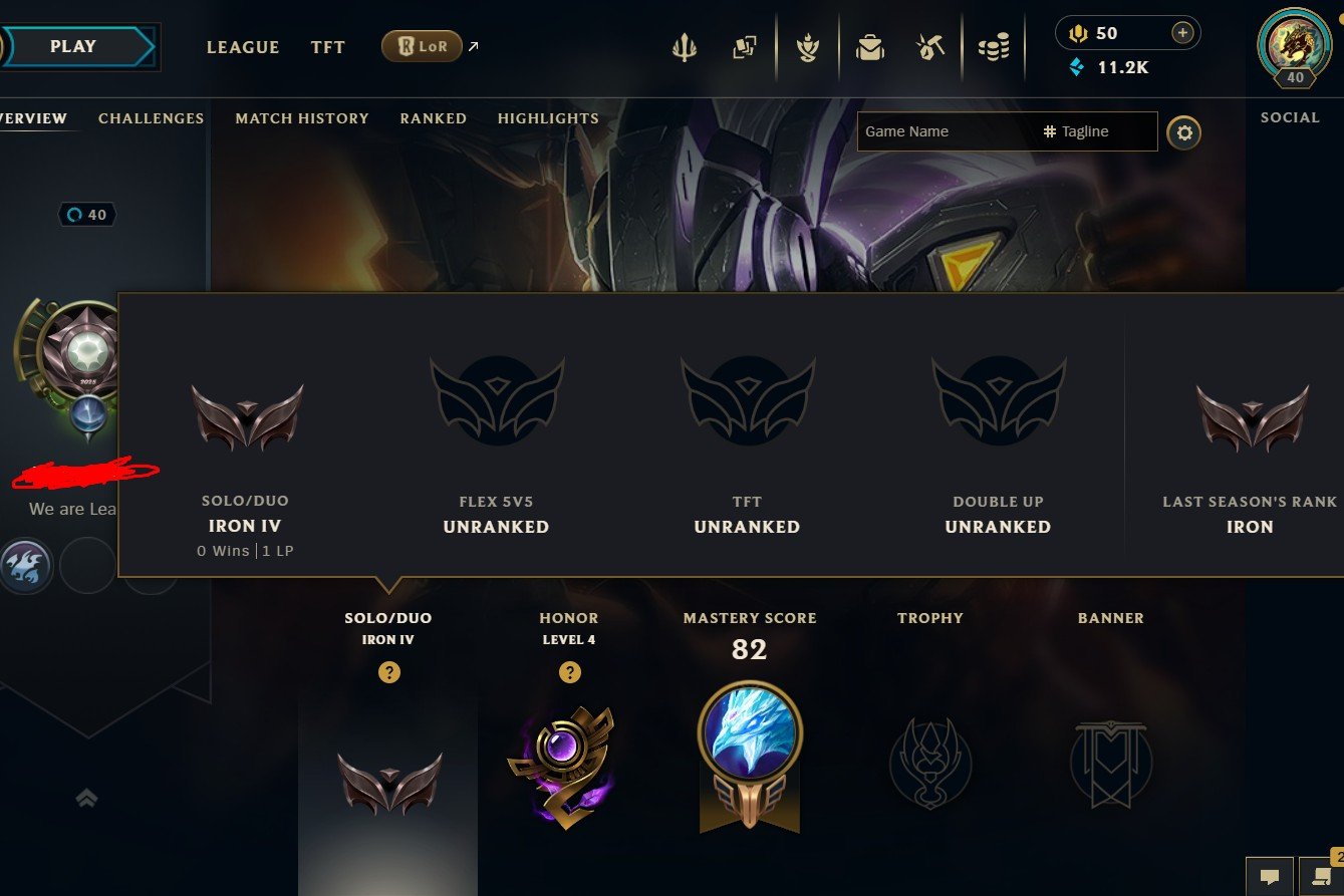 🔑EUNE🔑S16 Iron IV 0W - 18L Hardstuck🔑Handleveled🔑Hand-deranked🔑51 Champs🔑3 Skins, Sale, level 40, champions 51, skins 3, Iron