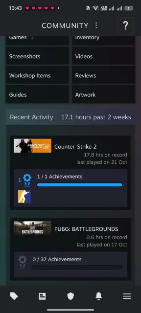 Account with PRIME and skins worth 700-800 rubles, Sale, With inventory, Has PRIME, Competitive