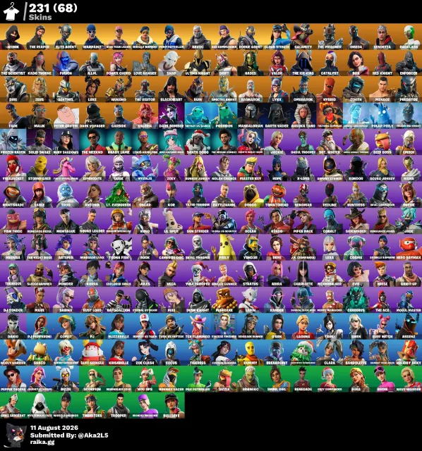 🟢 FULL ACCESS 🟢 Ikonik-The Reaper🟢RoyalBomber🟢Minty🟢TAKE THE L🟢LIFETIME WARRANTY 🟢, Sale, skins 233