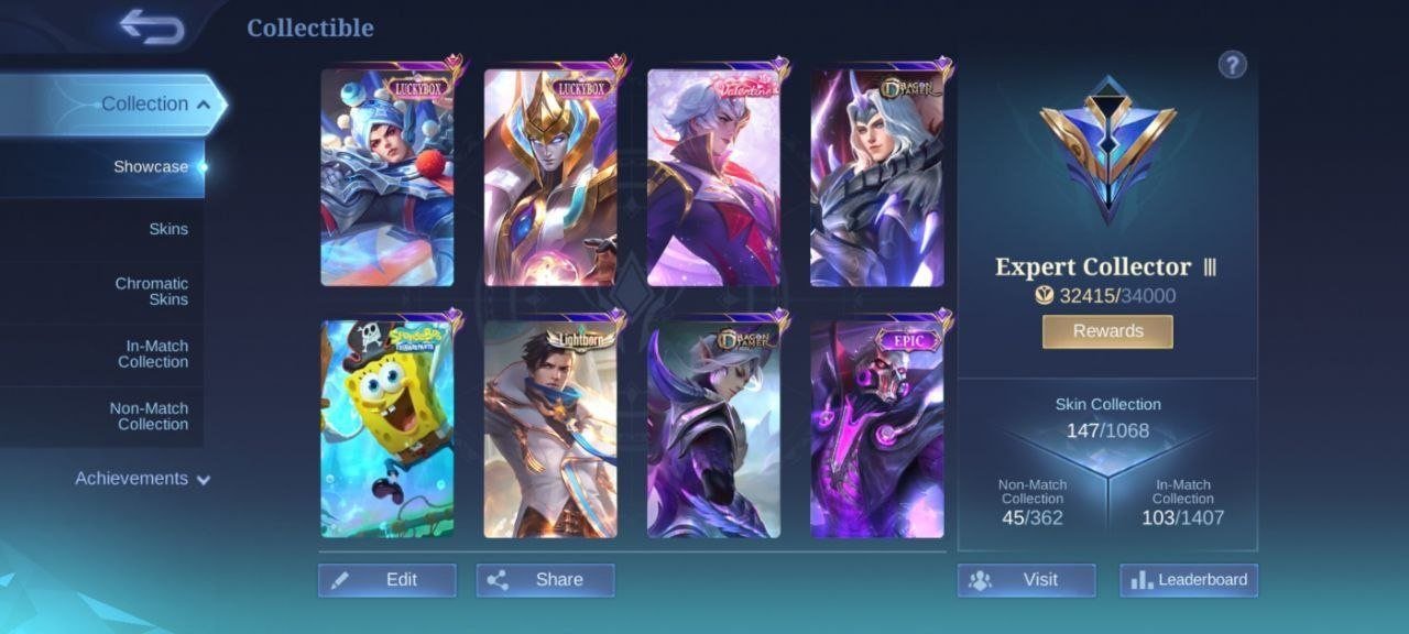 25⭐LUCKYBOX Zilong Estes♣️Snowman recall effect♣️21 dulex EP Chang'e⇨moskov⇨Roger⇨Freya⇨emblem max💯, Sale, Rank: Mythic, Level: 54, Winrate: 53%, Heroes: 98, Skins: 147