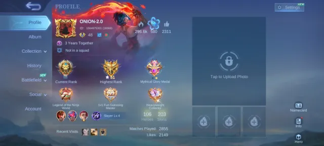 🔥Claude Prime + 5 more skins for Claude 🔥Great epic skins🔥Collector skin for Natalia🔥, Sale, Rank: Mythical Glory, Level: 78, Win rate: 58%, Heroes: 106, Skins: 203