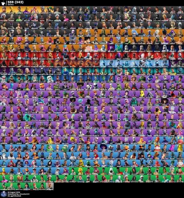 Bon compte vist polo et chani 500+ skins et de nombreux objets comp, Vente, skins 559