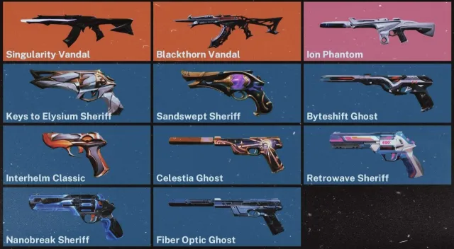 🔥Singularity🔥Vandal Shards🔥Ion🔥11 skins🔥, Sale, Gold 2, Agents: 29, Skins: 11