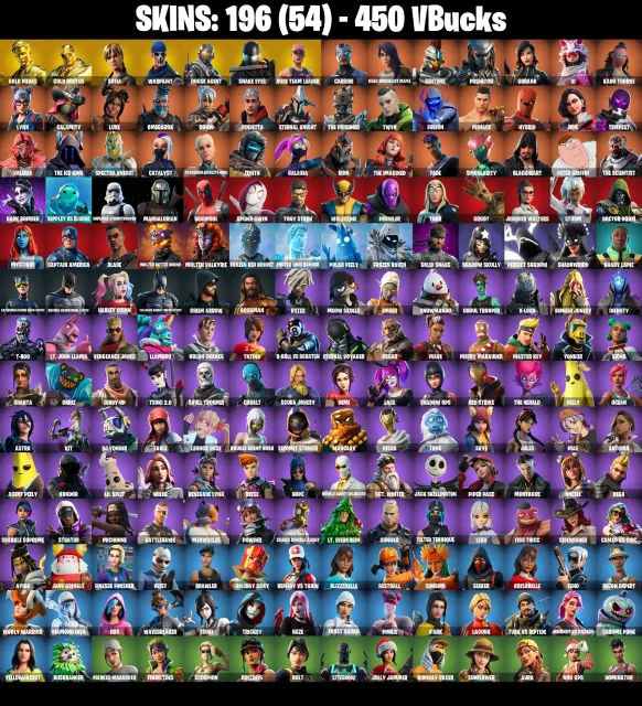 [PC/PSN/XBOX]❤️196 скинов❤️OG STW❤️Золотой Мидас❤️Золотой Брутус❤️София❤️450 VB❤️, Продажа, скины 196