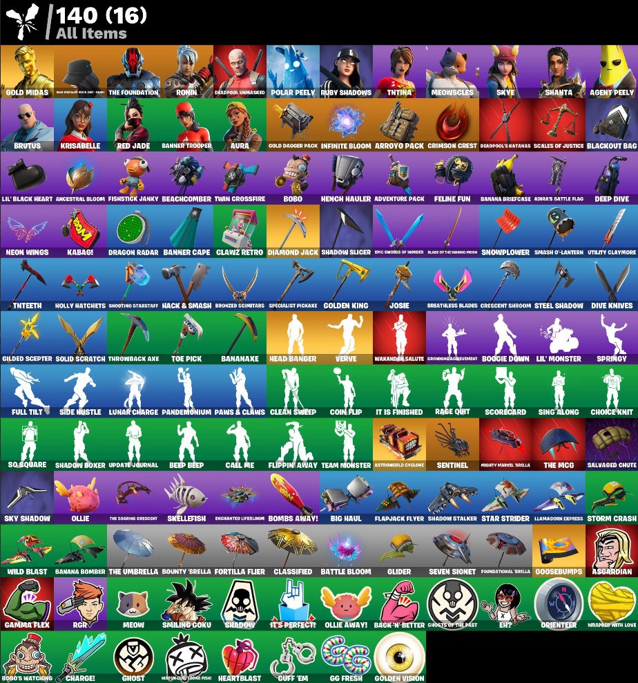 ✔️✨Gold Midas, Diamond Jack, Gear Specialist Maya (Hat - Dark) The Foundation, Deadpool | Warranty✔️, Sale, skins 17