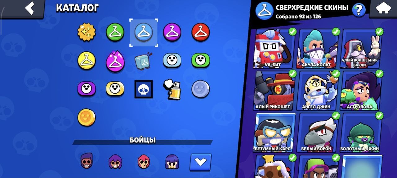 🏆34000🏆 🎀CHEAPEST🎀 💎SKINS FOR 25.500+ 🌂270+ SKINS☂️ TOR BIBI 💎, trophies 34000, brawlers 94, primes 13