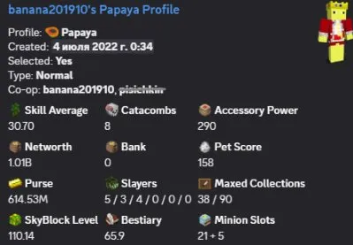 VIP / 1.01B NW / 110 LVL SB / 30 SA / 4 HOTM / 8 CATA / SOLO COOP / MAIL, Sale, All account data