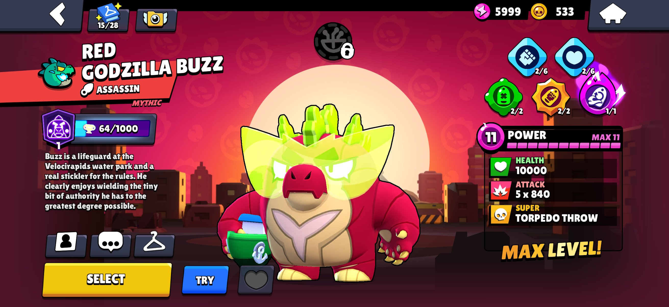 bs account, trophies 59535, brawlers 104, primes 27