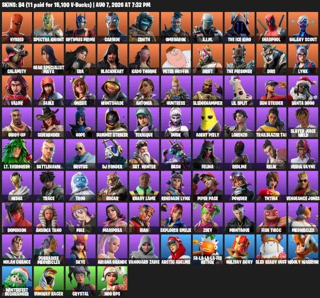 ⚫⚪ FORTNITE | Full Access | 84 Skins | Skins worth 15,100 V-Bucks | No Strings Attached ⚪⚫, Sale, skins 84